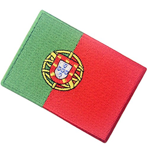 Bandera de Portugal Portugués Parche Bordado de Aplicación con Plancha