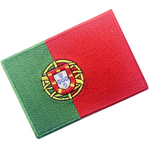 Bandera de Portugal Portugués Parche Bordado de Aplicación con Plancha