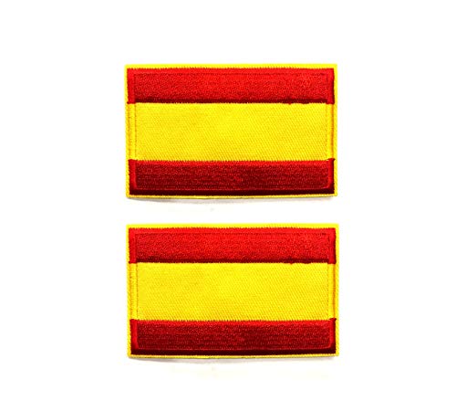 BANDERA DEL PARCHE BORDADO PARA PLANCHAR O COSER (España Sin Escudo 5.5cm)