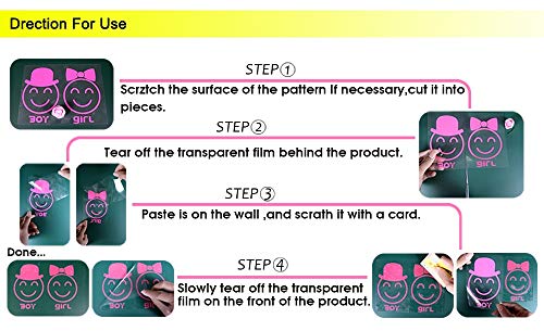 Baobaoshop La Muchacha Hace su Pelo Pegatinas de Pared para la Tienda de Belleza decoración del salón de Belleza calcomanía de Vinilo Novedades Papel Tapiz removible Tatuaje de Pared 44x44cm