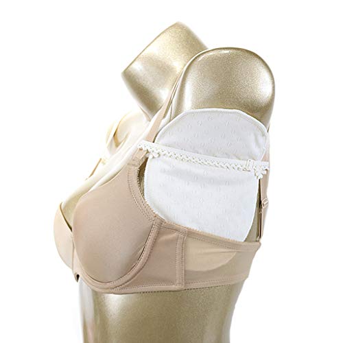 Baoblaze 2x Almohadillas Lavables para Axilas Sudor Protectores Cojin de Algodón para Absorbentes de Sudor