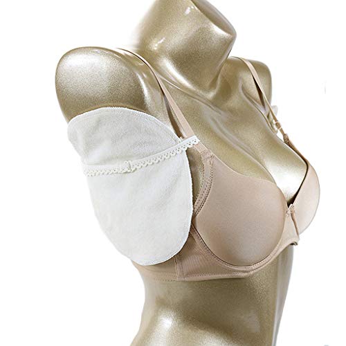 Baoblaze 2x Almohadillas Lavables para Axilas Sudor Protectores Cojin de Algodón para Absorbentes de Sudor