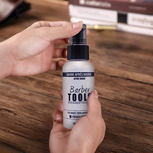 ✮ BARBER TOOLS ✮ Bálsamo para después del afeitado 100 ml - Para el cuidado y el cuidado de la piel - MADE IN FRANCE