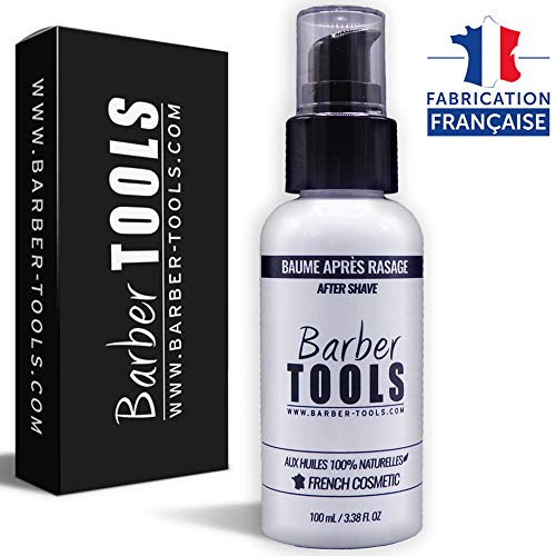 ✮ BARBER TOOLS ✮ Bálsamo para después del afeitado 100 ml - Para el cuidado y el cuidado de la piel - MADE IN FRANCE
