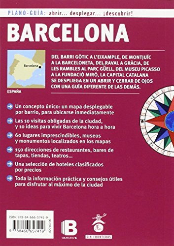 Barcelona (Plano-Guía): Visitas, compras, restaurantes y escapadas
