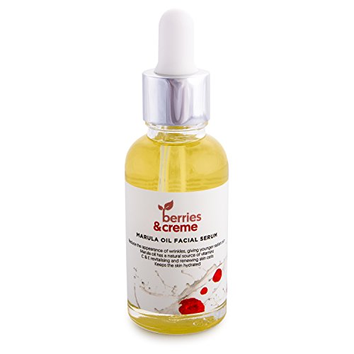 Bayas y crema aceite de marula Facial Serum con potente orgánico activos para más jóvenes, más brillante, más piel radiante
