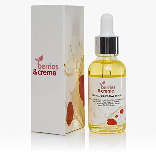 Bayas y crema aceite de marula Facial Serum con potente orgánico activos para más jóvenes, más brillante, más piel radiante