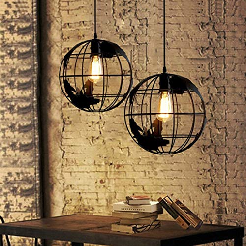 BAYCHEER Lámpara colgante moderna de altura regulable con forma de globo terráqueo para despachos, comedores, salones, pasillos o restaurantes