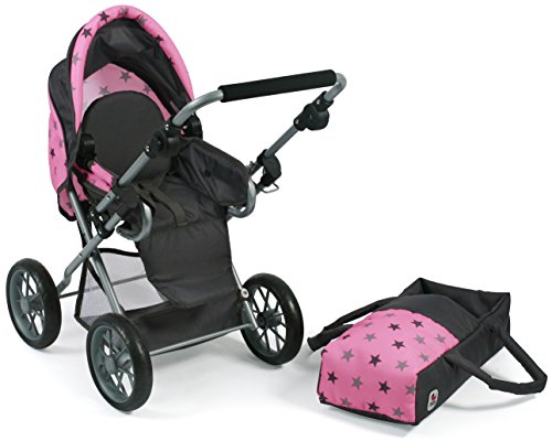 Bayer Chic 2000 560 83 Carrito de muñecas Leni-, Estrellas Gris