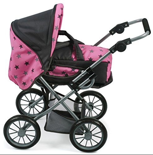 Bayer Chic 2000 560 83 Carrito de muñecas Leni-, Estrellas Gris