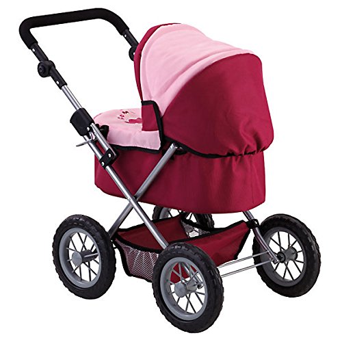 Bayer Design Cochecito de muñeca, Trendy, Color Rojo, Rosa (13014)