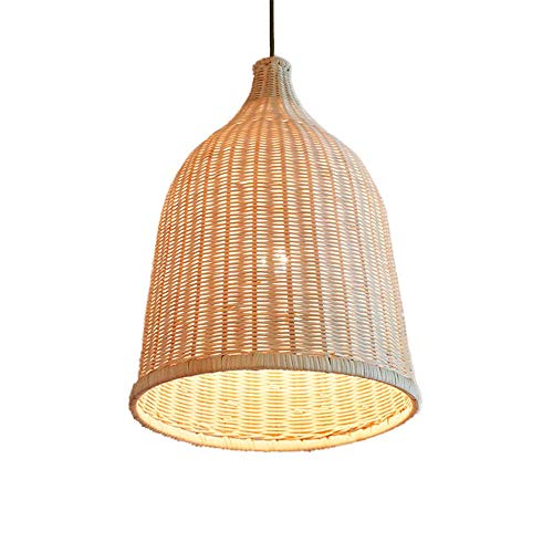 BCLGCF Iluminación Colgante con Viga Artesanal, Pantalla De Ratán Natural, Lámpara De Cocina Ajustable Lámpara Colgante De Techo para Isla De Cocina, Restaurantes, Hoteles Y Tiendas