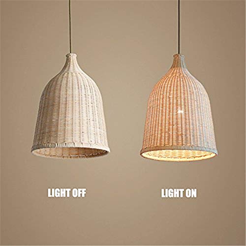 BCLGCF Iluminación Colgante con Viga Artesanal, Pantalla De Ratán Natural, Lámpara De Cocina Ajustable Lámpara Colgante De Techo para Isla De Cocina, Restaurantes, Hoteles Y Tiendas