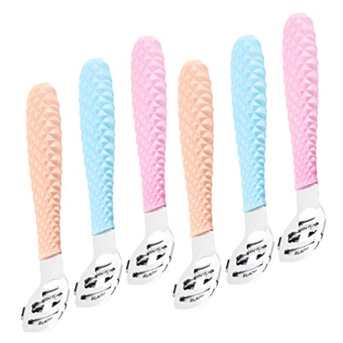 Beaupretty 6Pcs Removedor de Afeitadora de Callos de Pie Talón Removedor de Piel Dura Muerta Mano Pies Pedicura Afeitadora Afeitadora Herramienta de Cuidado de Pies