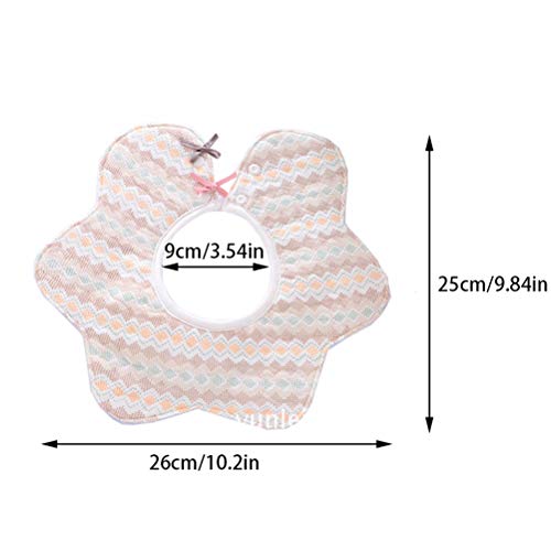 Bebé baberos,3pcs Baberos Grande Absorbente y Suave de Algodón Orgánico para niños 1-3 Años,Baberos de diseño rotacional
