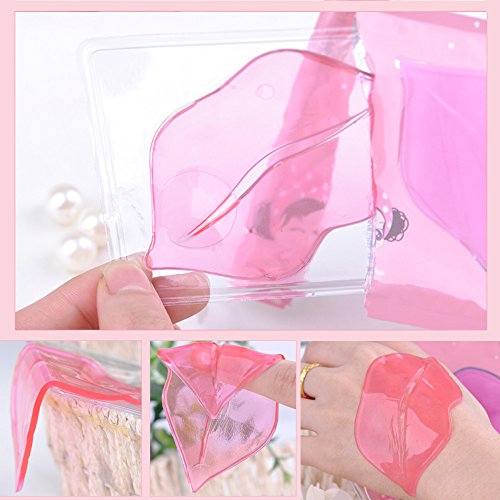 BEETEST Membrana de labios hidratante labios película pasta labio abundancia belleza maquillaje accesorios belleza rosa labio Gel máscara cuidado máscara membrana de colágeno (10 pieza)