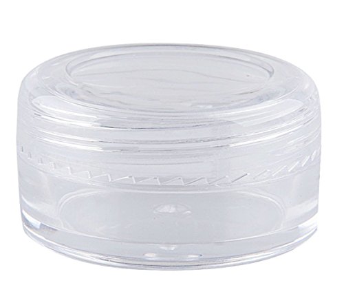 Bekith - Juego de 108 tarros de plástico para cosméticos (3 gramos/3 ml, con tapa)