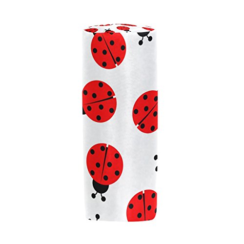 BENNIGIRY - Estuche para lápices de Ladybug con cremallera, multifunción, bolsa de papelería con cremallera, bolsa para regalo, bolsa de maquillaje de viaje