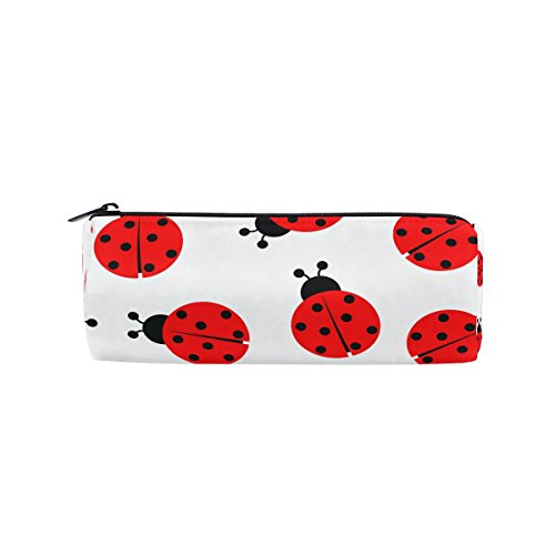 BENNIGIRY - Estuche para lápices de Ladybug con cremallera, multifunción, bolsa de papelería con cremallera, bolsa para regalo, bolsa de maquillaje de viaje