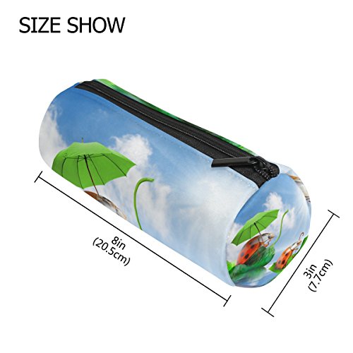 BENNIGIRY - Estuche para lápices de Ladybug con cremallera, multifunción, bolsa de papelería con cremallera, bolsa para regalo, bolsa de maquillaje de viaje