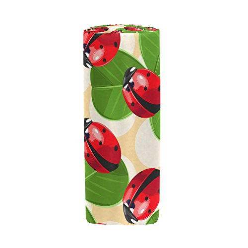 BENNIGIRY - Estuche para lápices de Ladybug con cremallera, multifunción, bolsa de papelería con cremallera, bolsa para regalo, bolsa de maquillaje de viaje