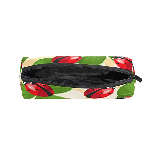 BENNIGIRY - Estuche para lápices de Ladybug con cremallera, multifunción, bolsa de papelería con cremallera, bolsa para regalo, bolsa de maquillaje de viaje