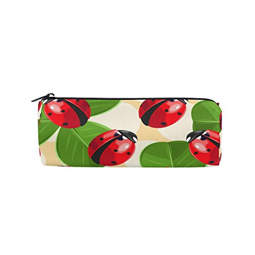 BENNIGIRY - Estuche para lápices de Ladybug con cremallera, multifunción, bolsa de papelería con cremallera, bolsa para regalo, bolsa de maquillaje de viaje