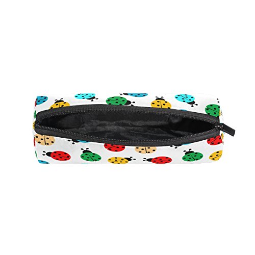BENNIGIRY - Estuche para lápices de Ladybug con cremallera, multifunción, bolsa de papelería con cremallera, bolsa para regalo, bolsa de maquillaje de viaje