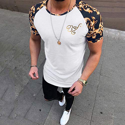 Berimaterry Camiseta de Camuflaje Hombre Militares Camisetas Deporte Ropa Deportiva Camisa de Manga Corta de Camuflaje Slim fit Casual para Hombres Tops Blusa Rayas Casual de Verano