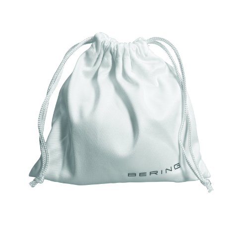 Bering Ceramic - Reloj analógico de mujer de cuarzo con correa de piel negra - sumergible a 50 metros