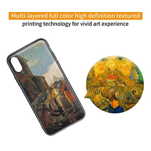 Berkin Arts Francisco De Goya para el Caso del iPhone X/iPhone XS/Estuche para teléfono móvil Artes/Impresión Giclee UV Cubierta del(Il Fair In Madrid)