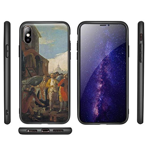 Berkin Arts Francisco De Goya para el Caso del iPhone X/iPhone XS/Estuche para teléfono móvil Artes/Impresión Giclee UV Cubierta del(Il Fair In Madrid)