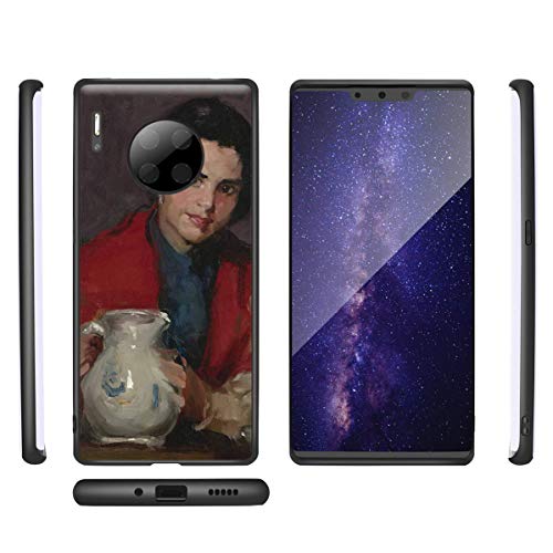 Berkin Arts Robert Henri para el Caso del Huawei Mate 30 Pro/Estuche para teléfono móvil de Bellas Artes/Impresión Giclee UV en la Cubierta del teléfono móvil(Segovia Girl Holding Pitcher)