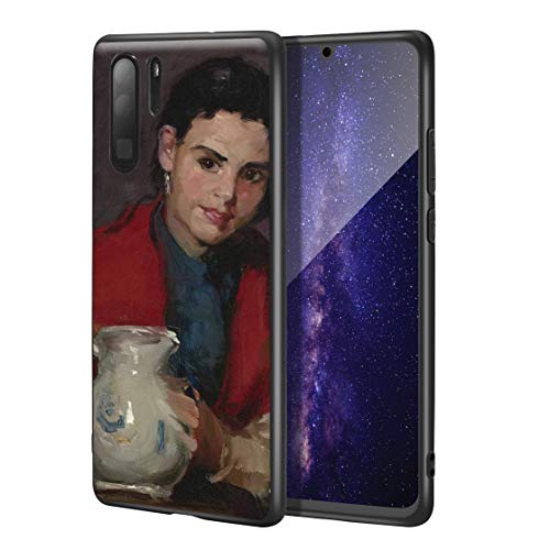 Berkin Arts Robert Henri para el Caso del Huawei P30 Pro/Estuche para teléfono móvil de Bellas Artes/Impresión Giclee UV en la Cubierta del teléfono móvil(Segovia Girl Holding Pitcher)