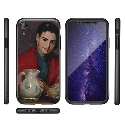 Berkin Arts Robert Henri para el Caso del iPhone XR/Estuche para teléfono móvil de Bellas Artes/Impresión Giclee UV en la Cubierta del teléfono móvil(Segovia Girl Holding Pitcher)