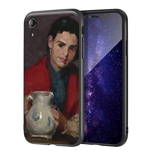 Berkin Arts Robert Henri para el Caso del iPhone XR/Estuche para teléfono móvil de Bellas Artes/Impresión Giclee UV en la Cubierta del teléfono móvil(Segovia Girl Holding Pitcher)