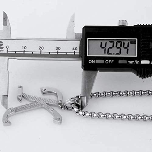 Bernice Funk Collar Colgante de Acero de Titanio Collar Colgante de Acero Inoxidable Joyería de Acero de Titanio 26 Letra Inglesa K Collar Colgante de Hombres Y MujeresComo se muestra