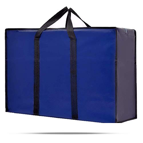 Berri BASICS, Bolsas de viaje Oxford, almacenamiento de lavandería, bolsa de compras con cremallera doble reutilizable, Grande, azul
