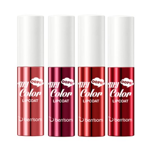Berrisom Oops My Color Lip Coat Enamel - Pintalabios para matices fuertes o ligeros, color rosa