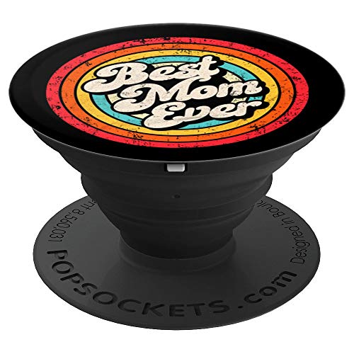 Best Mom Ever Vintage Regalo del día de la madre PopSockets Agarre y Soporte para Teléfonos y Tabletas