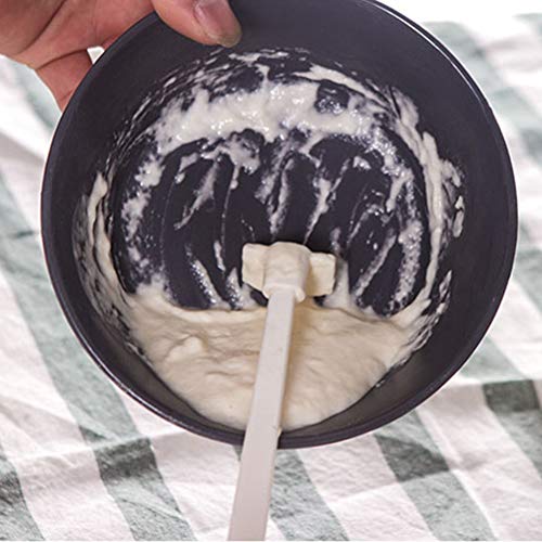 Besto nzon 2 unidades Gebäck larga Bottle Scraper para Jam Sauce Ketchup Heinz espátulas Tarta mango largo rascador Modelo Back Herramientas (Color Blanco)