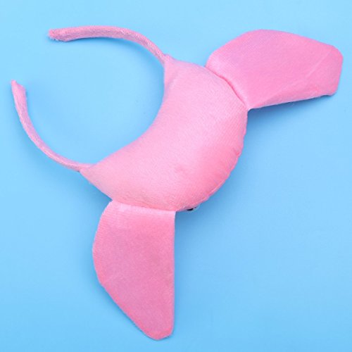 BESTOYARD Disfraz de Cerdo para Niños Diadema Animal Conjunto de Orejas Animal Cola y Pajarita Traje de Costume para Halloween Fiesta 3 Piezas Cerdo