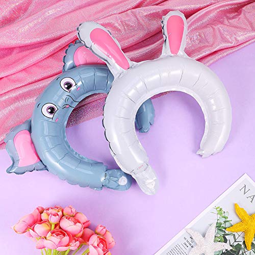 BESTZY Balloon Hair Band 50 Piezas Diadema Orejas Animales Lindo Diadema para Globos Surtido de Diademas de Jungla para Cabello Fiesta Temática Favores de Decoración de Halloween(Enviado al Azar)