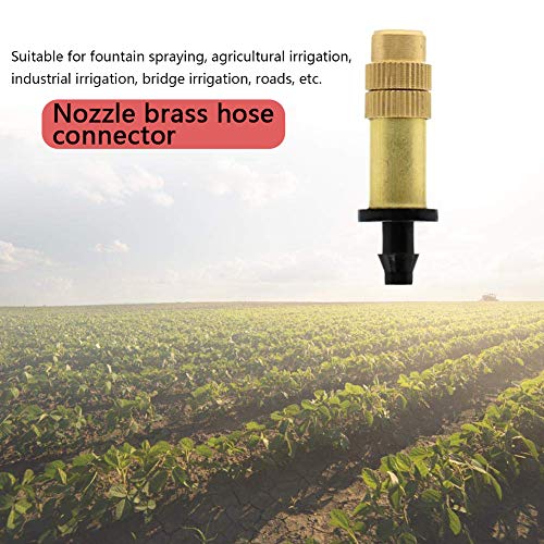 BETOY 15pcs Ajustable Bronce Cabezas De Pulverizacion De La Boquilla De Nebulizacion De Riego Boquilla Rociadora Aerosol Atomización Cobre Regadera Goteo Sistema El Riego Del Jardín Riego