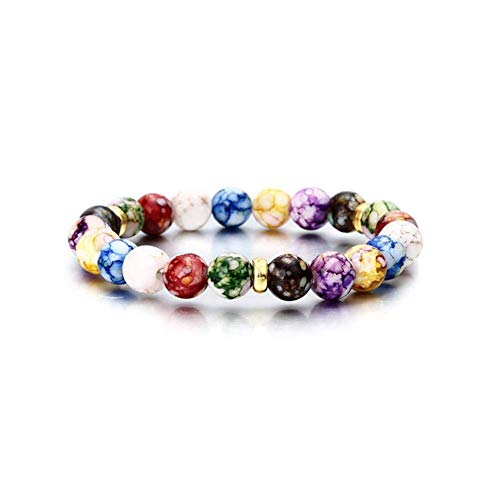 Betrothales Pulsera De Mujer Pulseras Pulsera De Mujer Conjunto De Pulsera Pulsera Regalo Colorido Ágata Natural Piedra Yoga Energía Hobby Pulsera Venta Inicio Uso Diario Producto
