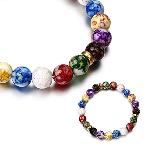 Betrothales Pulsera De Mujer Pulseras Pulsera De Mujer Conjunto De Pulsera Pulsera Regalo Colorido Ágata Natural Piedra Yoga Energía Hobby Pulsera Venta Inicio Uso Diario Producto