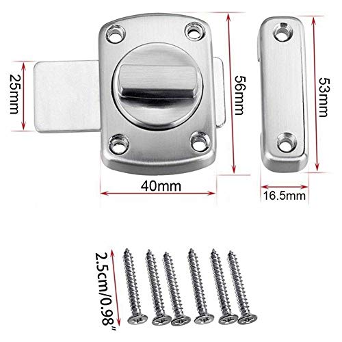 BEYTII Privacidad WC Latch vacante conectada la traba de la Puerta Plato de Ducha cabinas sanitarias torcer Perno privacidad del retén Home Improvement Cerraduras de