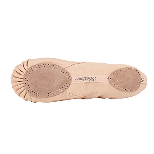 Bezioner-Shop Zapatillas de Ballet Canvas Dance Zapatos Split (Negro y Rosa Claro) Le recomendamos Que Elija uno (1) Tamaño Más Grande Que su Tamaño Normal del Zapato (40, Rosa Claro)
