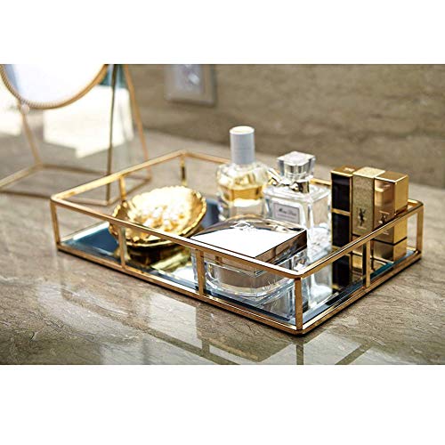 BFDMY Caja Envase Geométrico,Organizador De CosméTicos,Planta Suculento Terrario Transparente Terrario Geométrico Multifunción,Joyero De Cristal Dorado