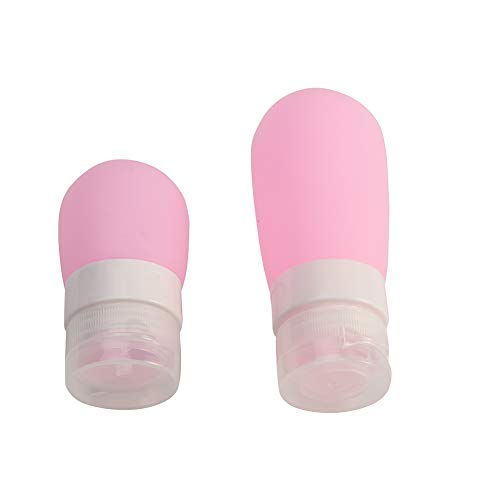 BGY Botella Embalaje Viaje Redondo Silicona Botella Prensa envase baño champú Iones(como Muestra la Imagen)